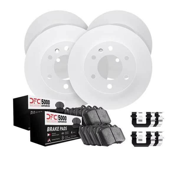 4514-54285, Geospec Rotors with 5000 Advanced Brake Pads includes Hardware, Silver, Dynamic Friction Co, Mfr#: 4514-54285